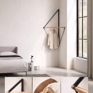 北歐牆角掛衣架