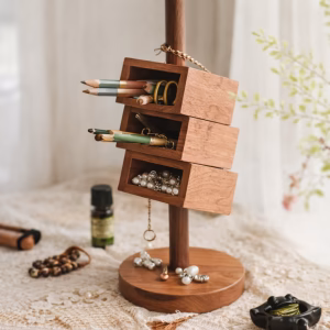 北歐風實木斜插筆筒