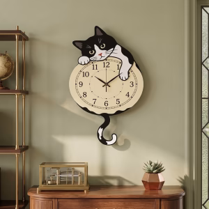 貓咪壁掛時鐘